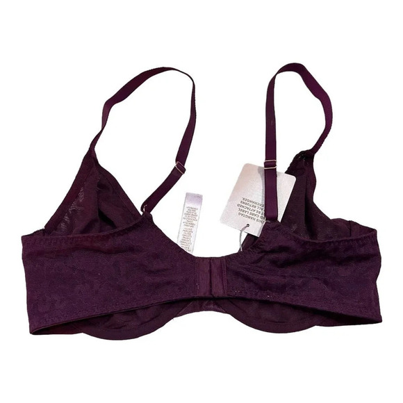 NWT Tagged By Savage Unlined Stretch Mesh Plunge Cups Bra Size 36D - Picture 4 of 10